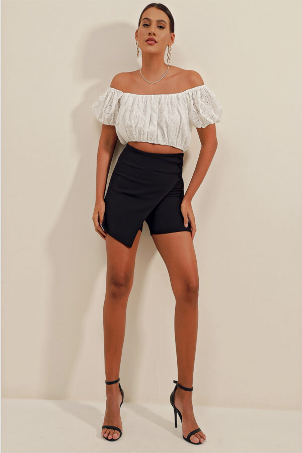 Shorts Skirt - Black - Image 1