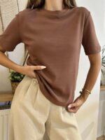 Original Crew Neck T-shirt Brown - Image 2