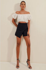 Shorts Skirt - Black - Image 3