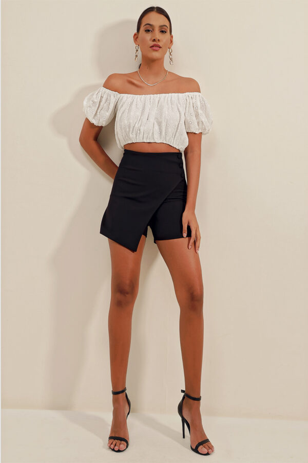 Shorts Skirt - Black - Image 3