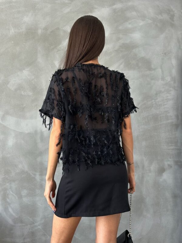 Glitter Black Blouse - Image 5