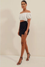 Shorts Skirt - Black - Image 4