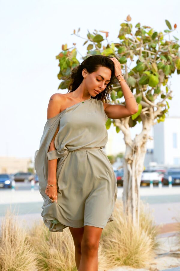 Green Summer Dress for Women - Image 2