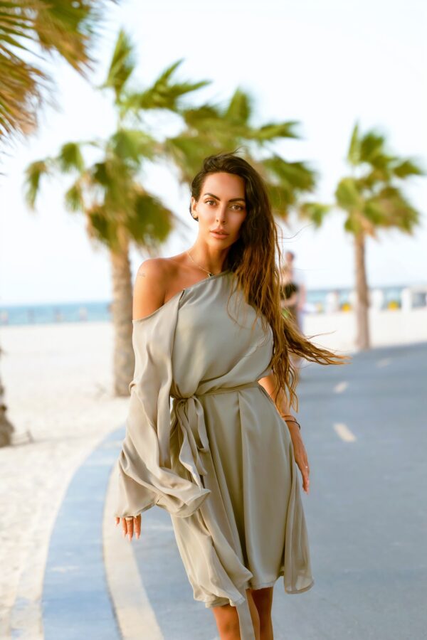 Green Summer Dress for Women - Image 4