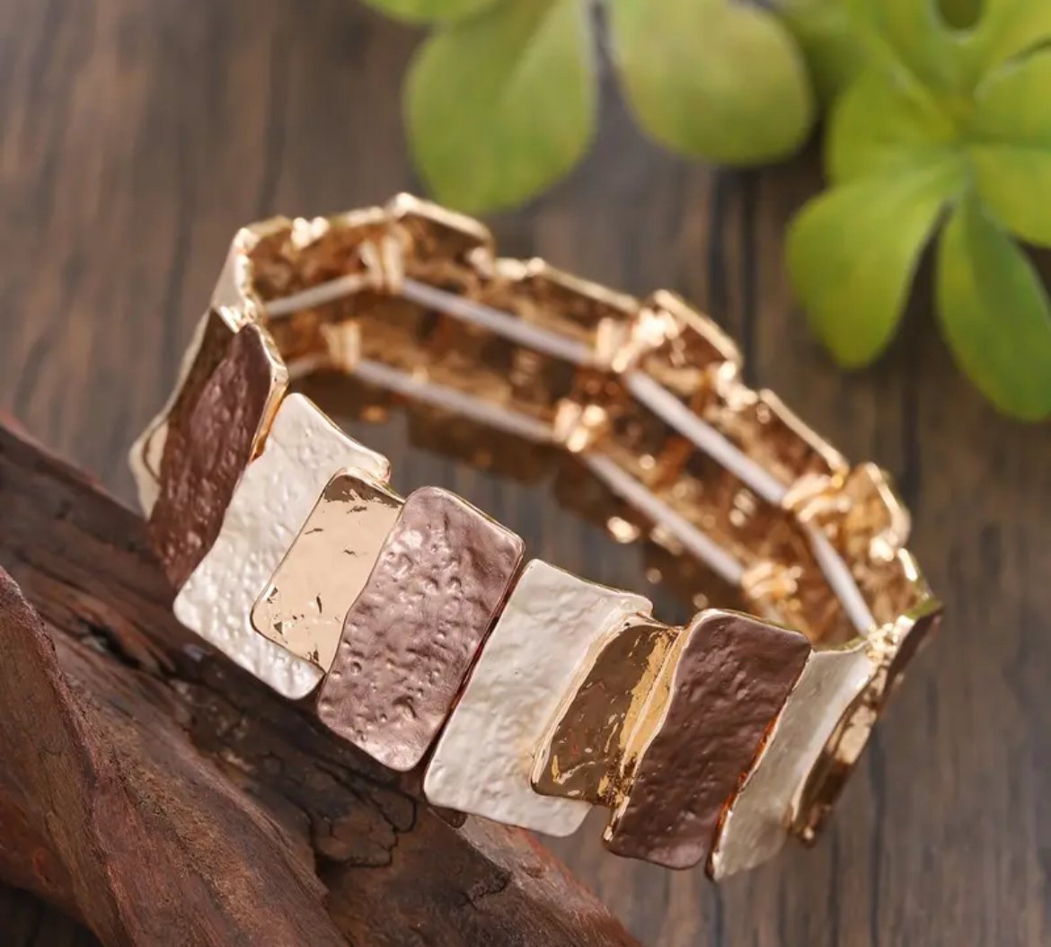 Geometric Brown Bracelet