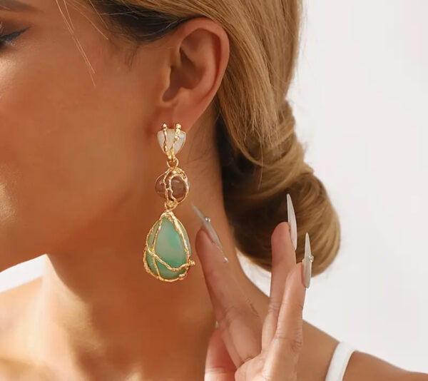 Boho Vintage Stone earrings