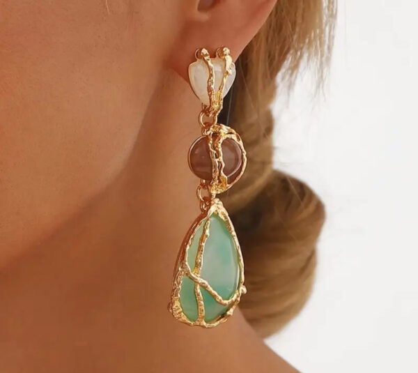 Boho Vintage Stone earrings