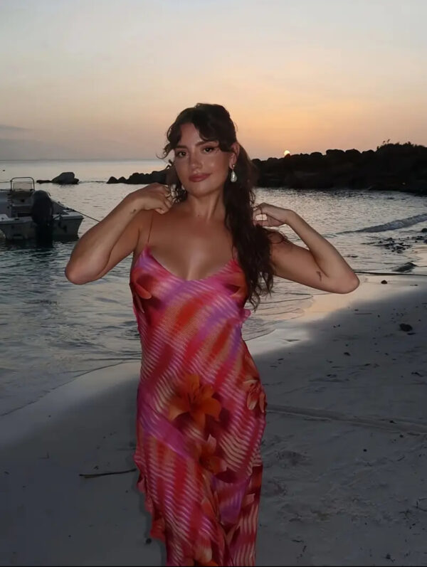 floral maxi dress