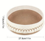One Piece Foldable Woven Storage Basket - Image 2